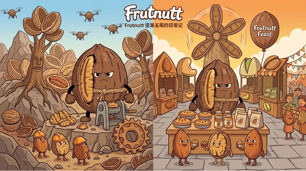 Frutnutt Nutty Five Characters